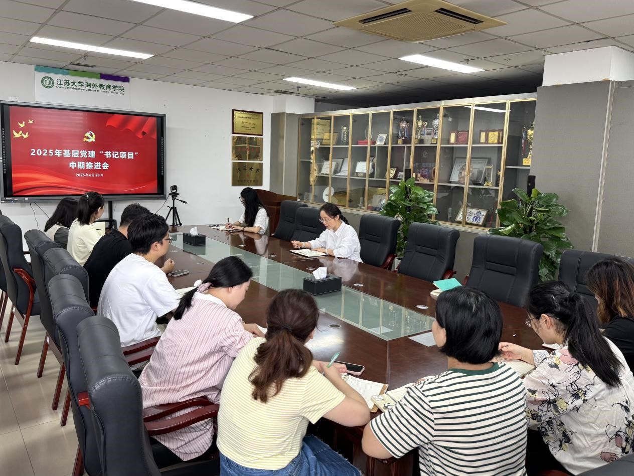 海外教育学院直属党支部召开基层党建“书记项目”中期推进会